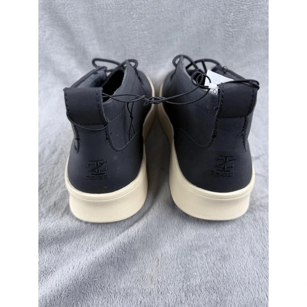 IZOD Shoes Mens Size 11 Black Chukka Boot Lace Up Casual Ankle 1815298